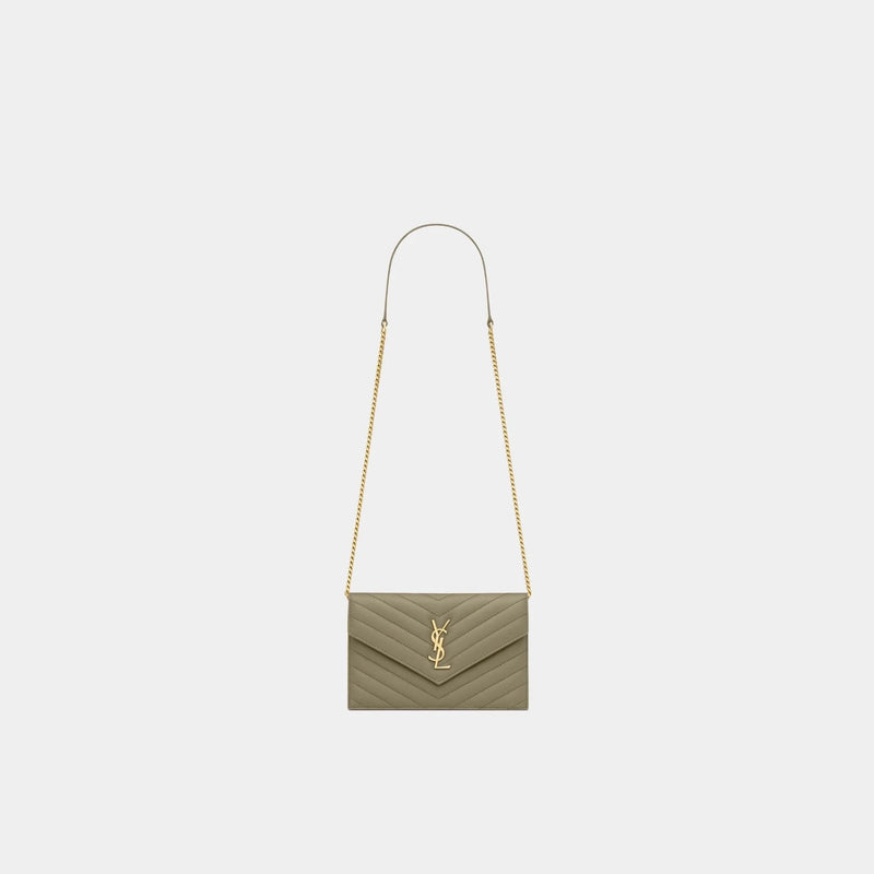 ✨ Bolsa L. V. Envelope Chain - Em Couro Autentico ✨