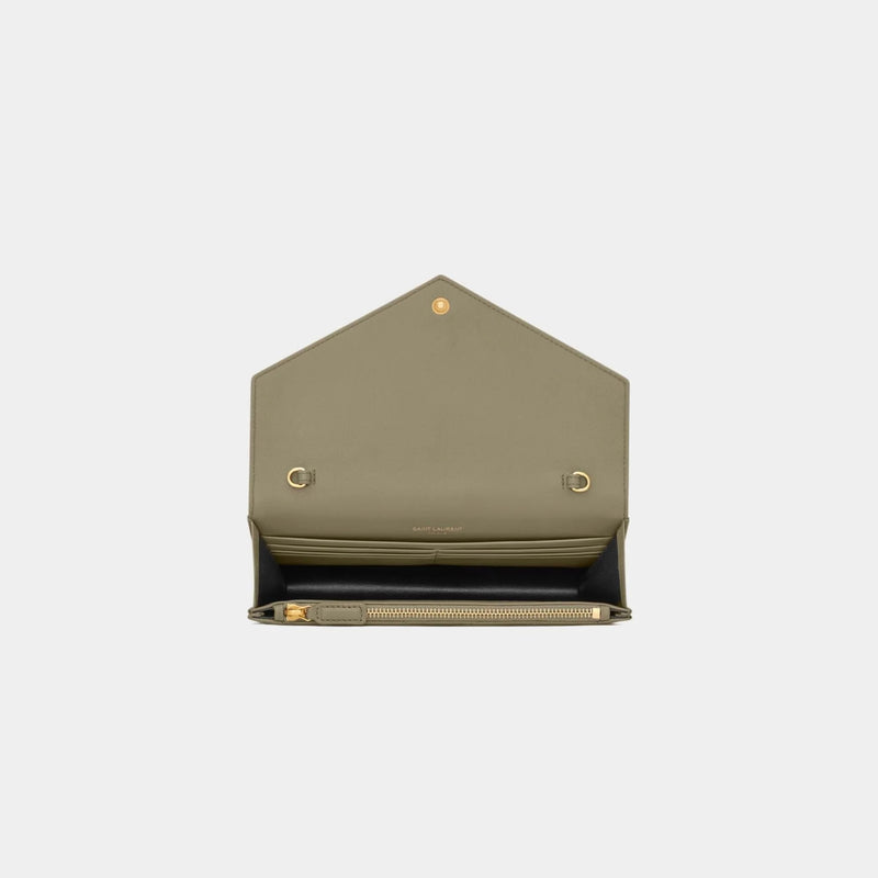 ✨ Bolsa L. V. Envelope Chain - Em Couro Autentico ✨